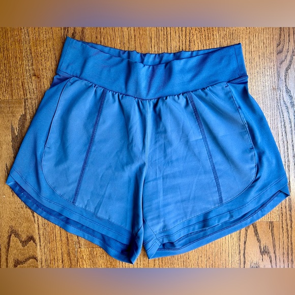 Tek Gear Workout Gear Multipurpose Short Blue Mid Rise Poly/Spandex - Picture 2 of 10